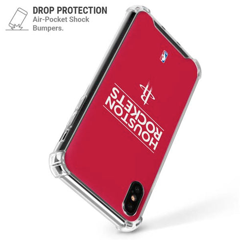NBA Houston Rockets Standard - Red iPhone XS Max Clear Case